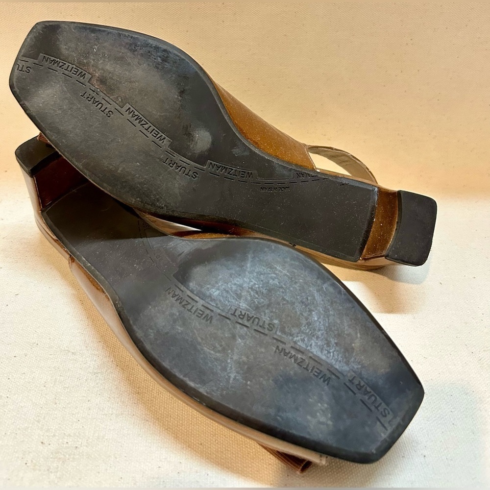 Stuart Weitzman Tan Slingback Heels - Picture 5 of 5